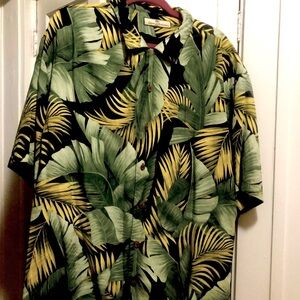 Resort vacation Hawaiian palm TIKI Polynesian relaxed oversized mens